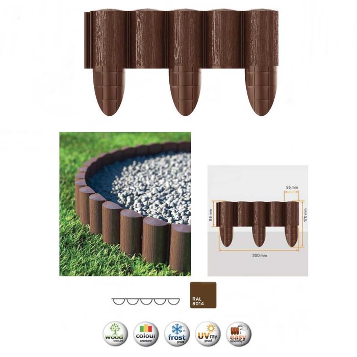 Separador de Jardim PALIÇADA ECO 2.4m