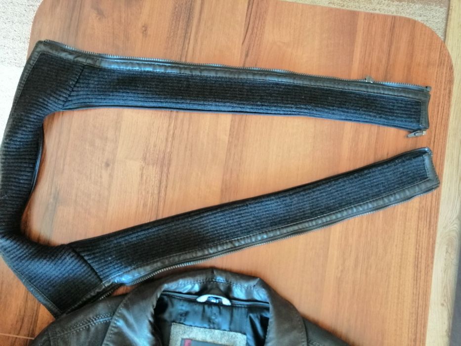 Kurtka Skórzana brązowa