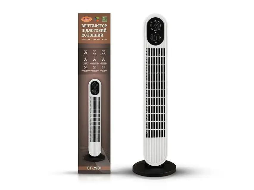 Підлоговий вентилятор колонний Tower Cooling Fan 500Вт BITEK BT-2901 напольный  вентилятор