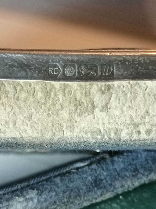 Antiguidades/Coleções  Relógio Carrs Sheffield em Prata de Lei .925 (Ano 1996)