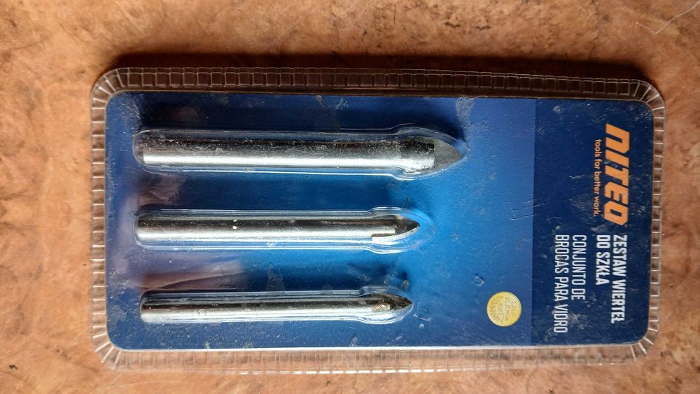 Zestaw wierteł do szkła