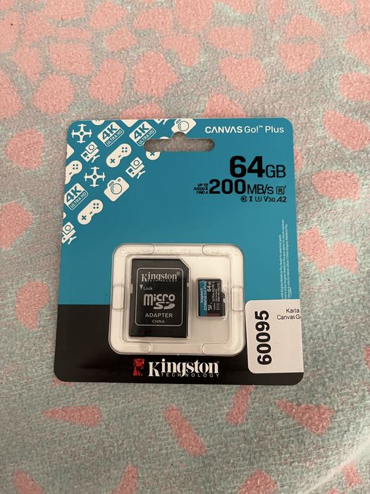 Kingston Canvas Go! Plus microSD/SD - 200MB/s - 64GB