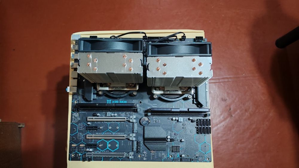 Machinist x99  md8 dual + 2x2680v4+cpu cooler. ОПИСАНИЕ!