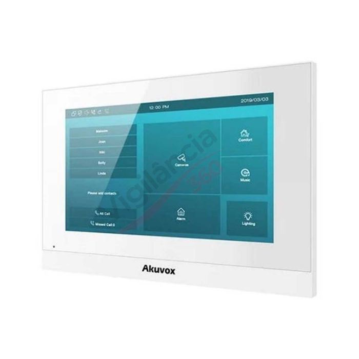 Videoporteiro IP WiFi FullHD com Monitor Touch 7” PoE NFC ONVIF - NOVO