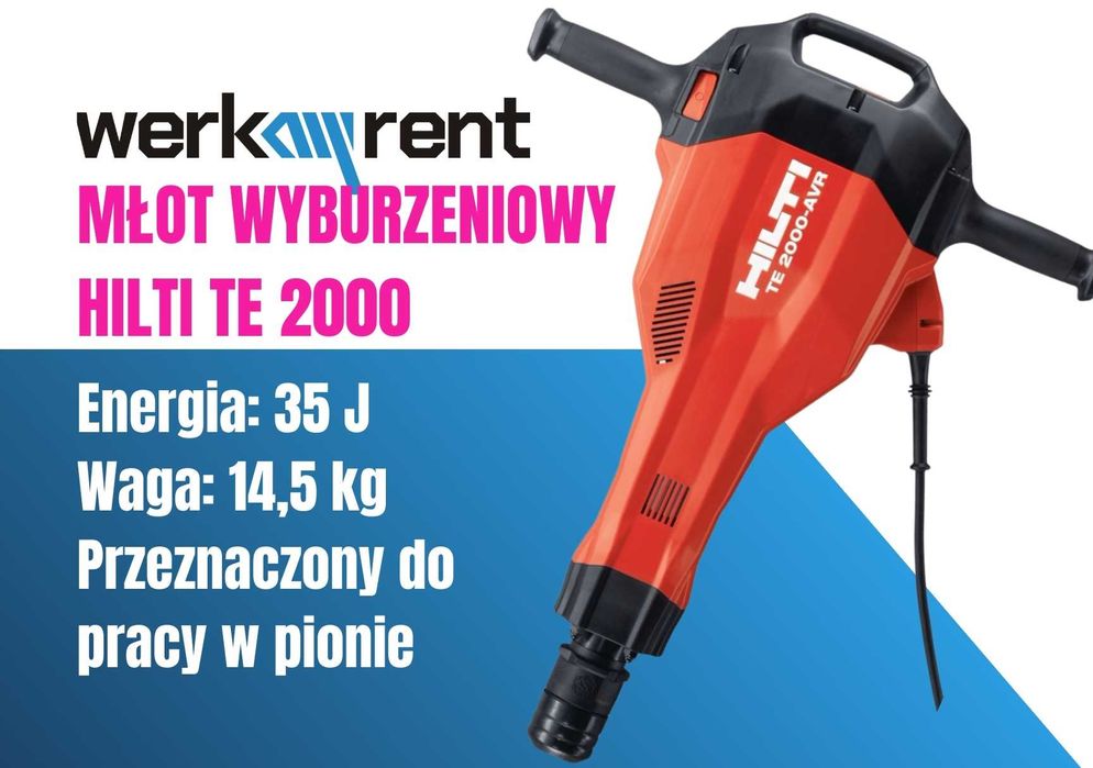 WYNAJEM Młot wyburzeniowy | Młot kujący | Młotowiertarka