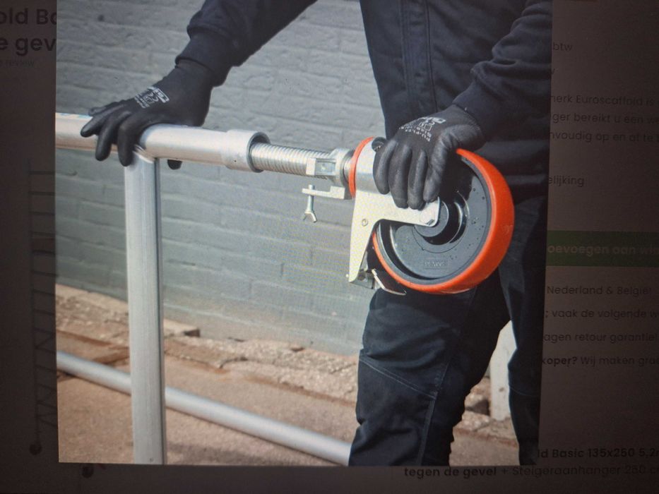 Rusztowanie Aluminiowe Euroscaffold 135x250x520 wysokość robocza.