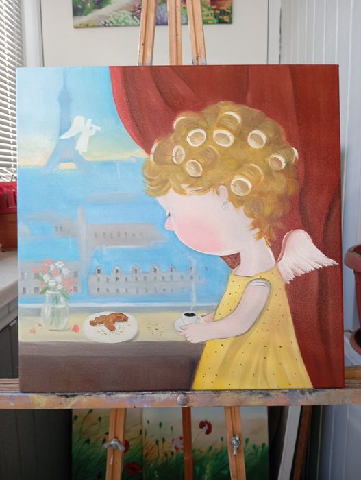 Картины маслом по мотивам Гапчинской. Ручная работа, живопись, подарок