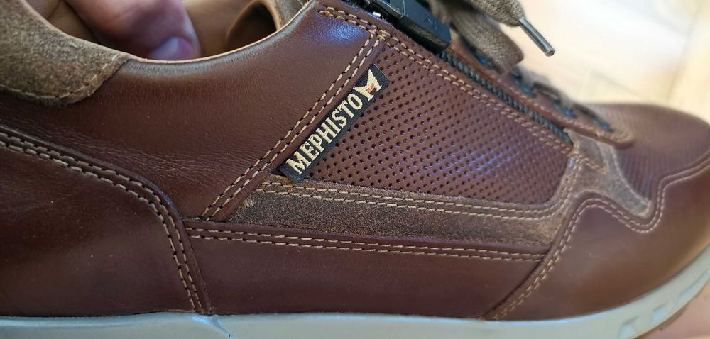 Mephisto Bradley Chesnut buty sneakersy skórzane  30 45 46