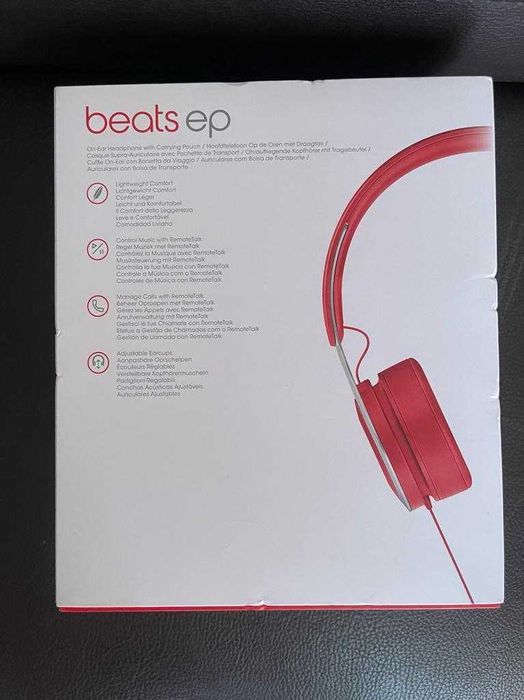 Beats EP Auscultador- com fios com microfone - Vermelho64170796888707121