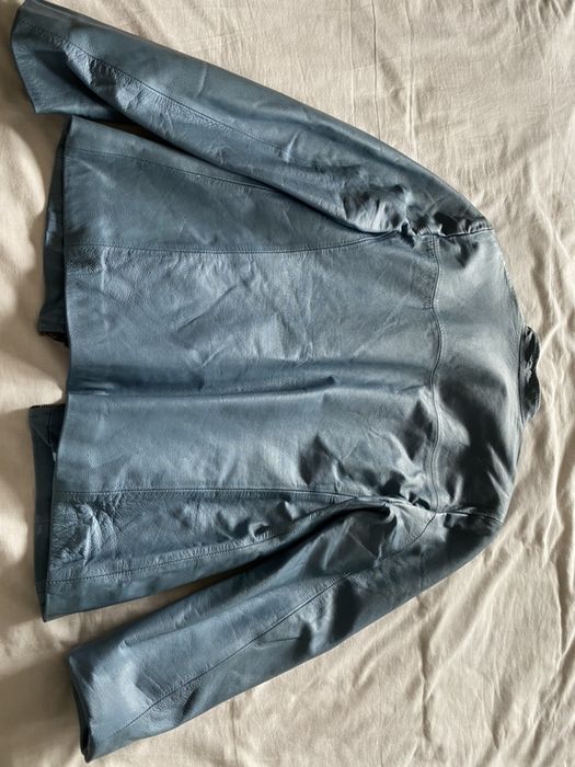 Blusao cabedal azul claro 42