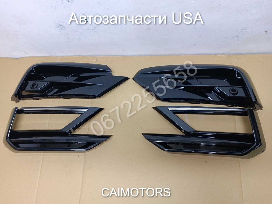 Решетка рамка накладка боковая противотуманной фары Tiguan R-Line