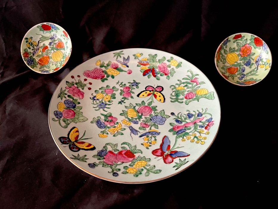 Conjunto de prato e tacinhas