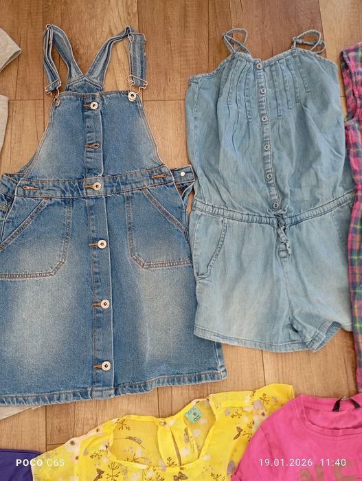 Wielka paka ubrań dla dziewczynki rozmiar 146-152