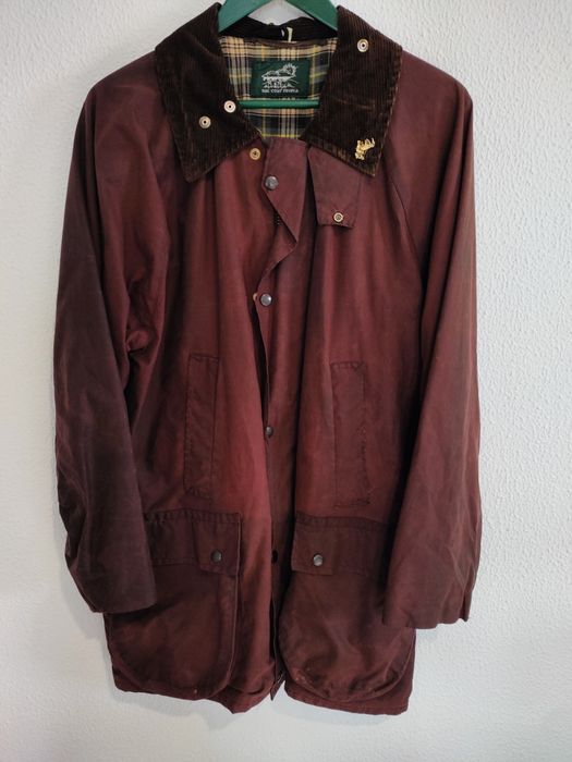 Casaco encerado, genuíno, XL