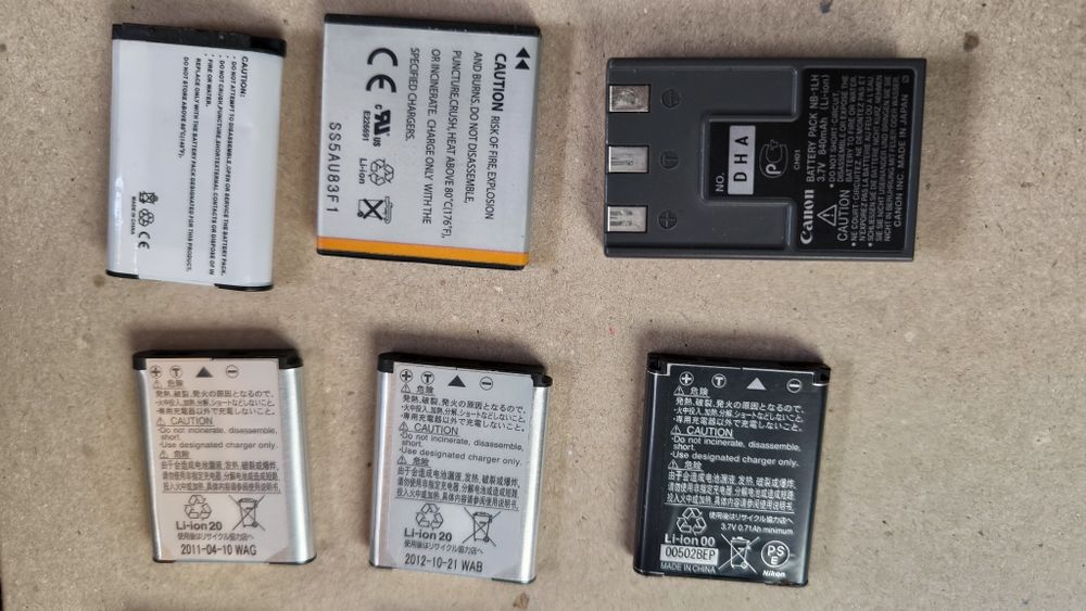 Baterias máquina fotográfica Nikon Canon Sony Samsung Olympus Fujifilm