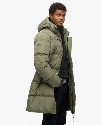 Зимова чоловіча куртка Superdry Sports Puffer Mid Jacket  Olive