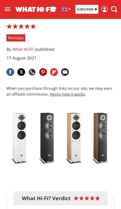 DALI Oberon 5 – Colunas de chão Hi-Fi | Excelente estado | audiófilo