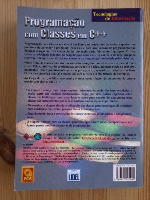 15Livro Programação com Classes em C++ da FCA ( Pedro Guerreiro )
