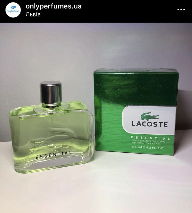 Духи чоловічі Lacoste Essential. Мужские духи Лакосте Есеншл 125 мл