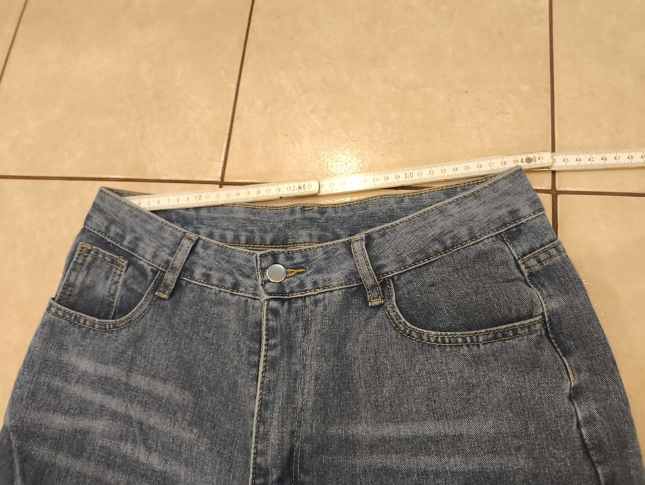 Spodnie jeansowe boyfriend mimfit papierbag 42 XL