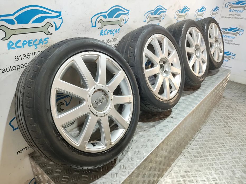- Conjunto Jantes 17 Ronal Originais Audi A4 B6 7,5J ET 43 5x112