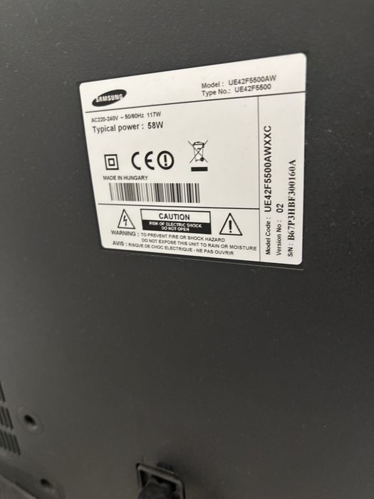 Vendo TV Samsung Smart TV LED Full HD de 42 polegadas, da série F5500