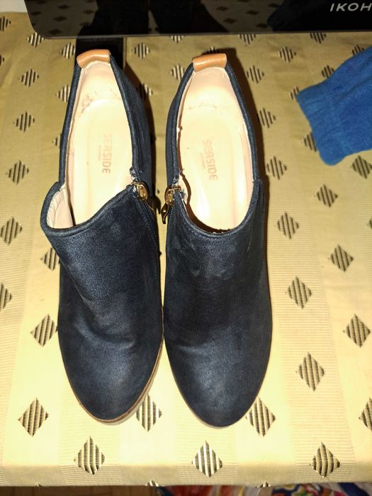 sapato/botim azul da Seaside