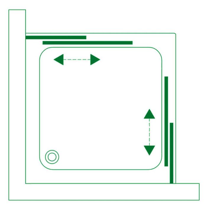Душевая кабина Koller Pool. Квадрат 90х90. 6мм. Уценка. Идеал