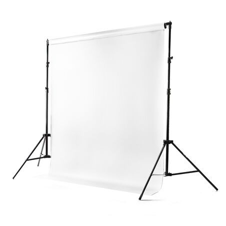Білий вініловий студійний фотофон 2х5 фон