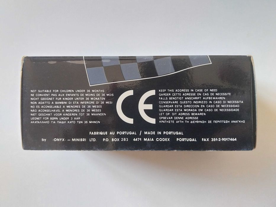 miniatura 1/43 JORDAN 192 Stefano Modena (1992) | edição Onyx