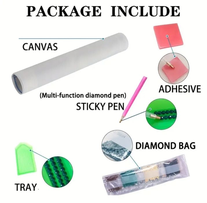 Картина на холсте 30х40. В черной раме