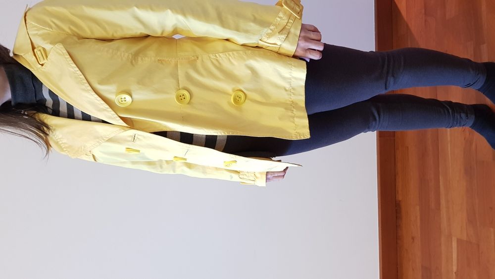 Casaco amarelo feminino