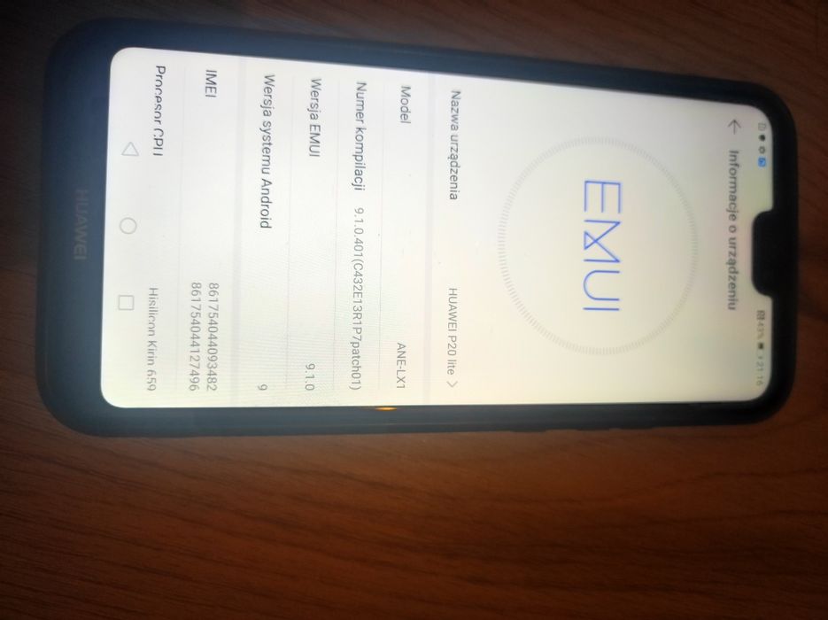 Huawei P20 Lite smartfon 4/64 4 GB telefon komórkowy