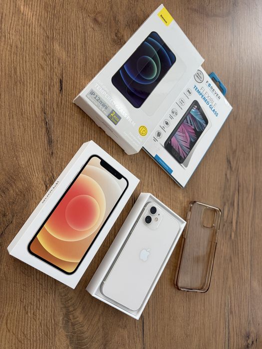 Biały Apple Iphone 12 mini 64GB idealny stan, bateria 75