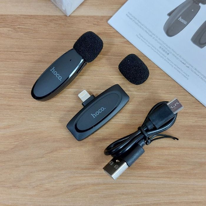 Микрофон петличка для iphone Hoco L15 Lightning