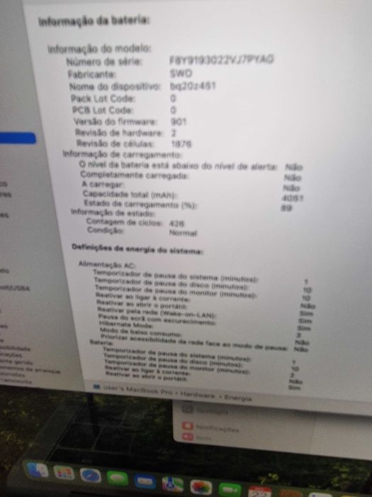 MacBook Pro TOUCH BAR 2019 i7 16gb ram com varios programas.