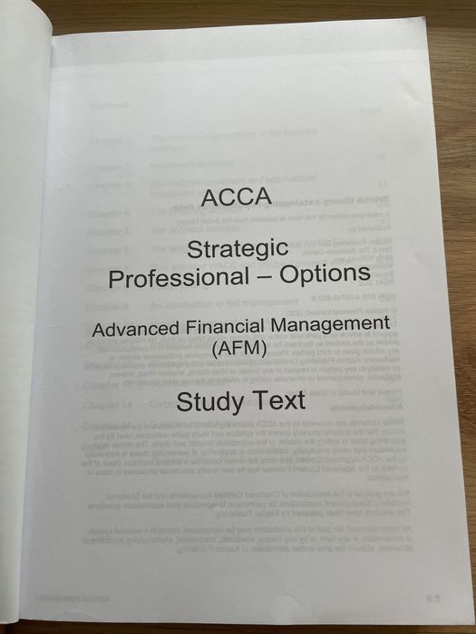 Książki ACCA Kaplan Advanced Financial Management P4 AFM