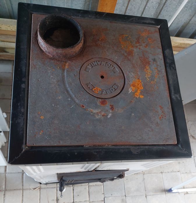 Piecyk, kominek-koza zeliwna kaflowa