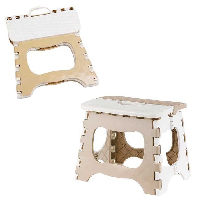 Lekki składany Stołek Podnóżek Taboret dla Dzieci przenośny Khaki