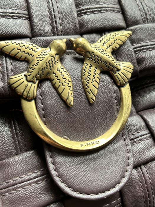 Oryginalna torebka Pinko Love Classic Puff Weave pleciona