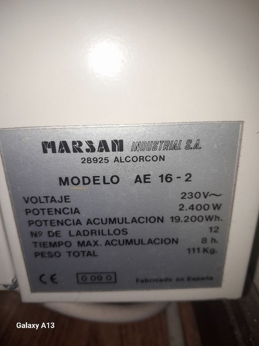 Vendo Acumuladores de calor