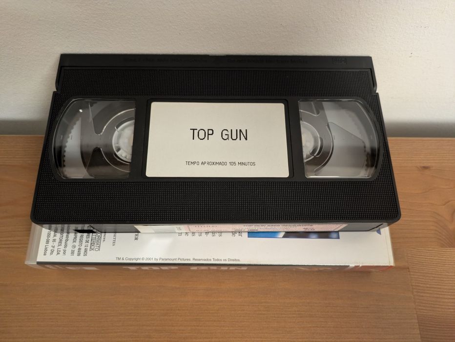 VHS " TOP GUN - Ases Indomáveis 1986 " (Opt. Estado)