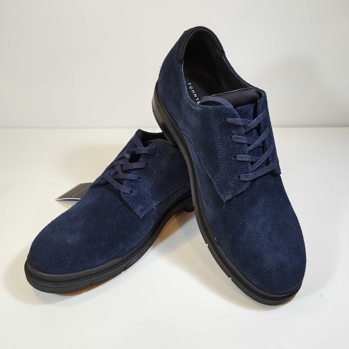 Tommy Hilfiger Flexible SDE Derby półbuty męskie granatowe 41
