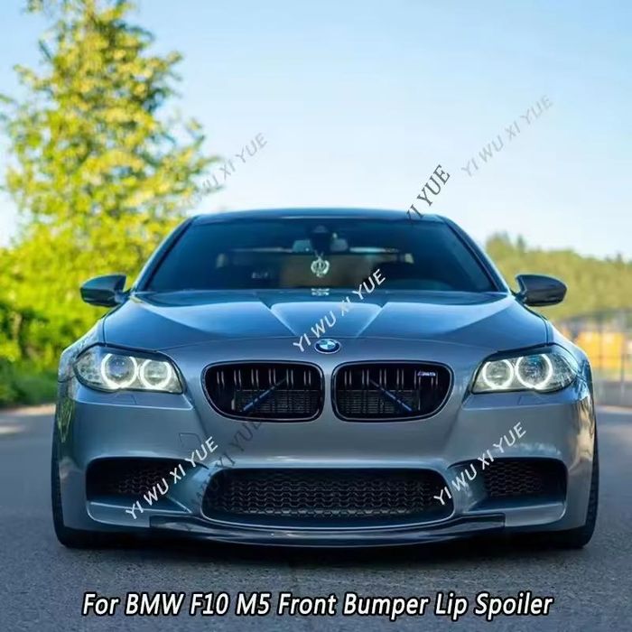 Губа на передний бампер BMW F10 накладка на бампер БМВ Ф10 сплитер