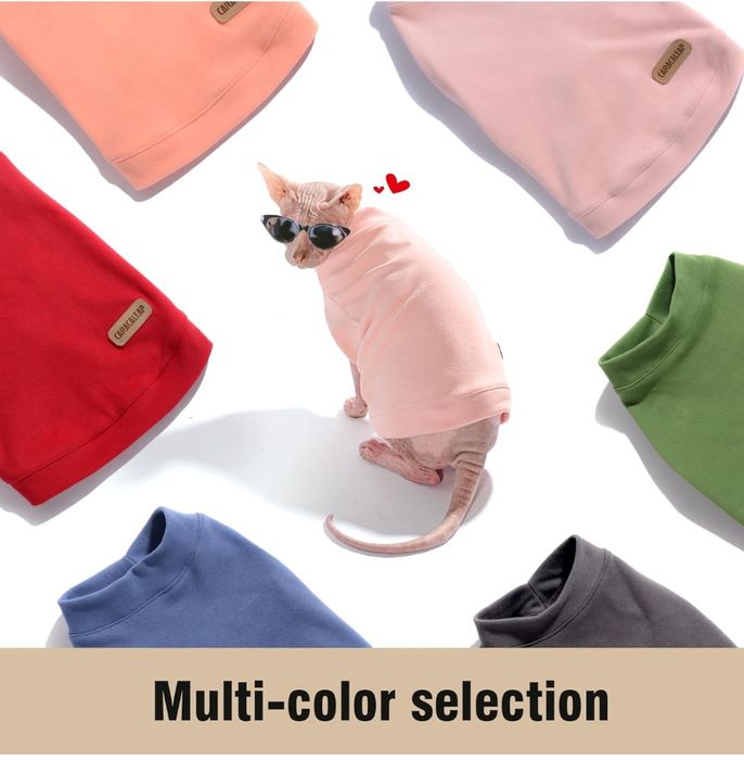 Ubranko dla psa kota L róż