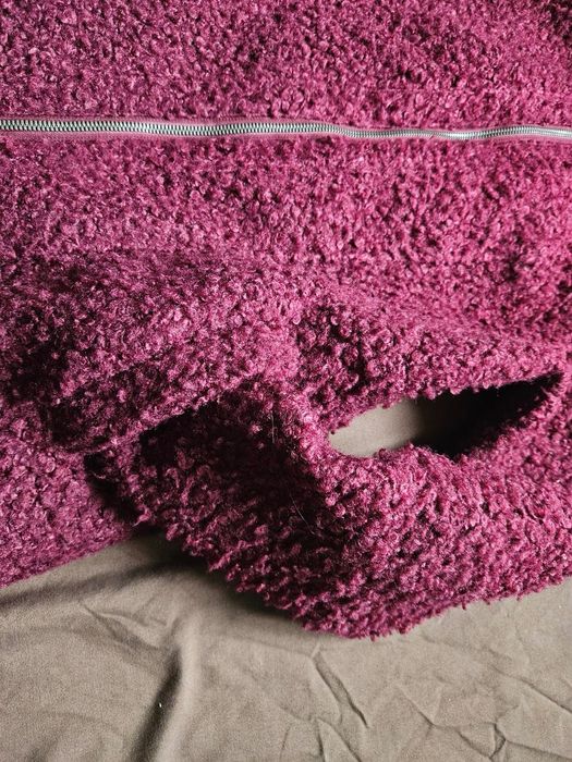 Ciepła bordowa bluza kurtka miś baranek Esmara M 38 teddy dłuższa