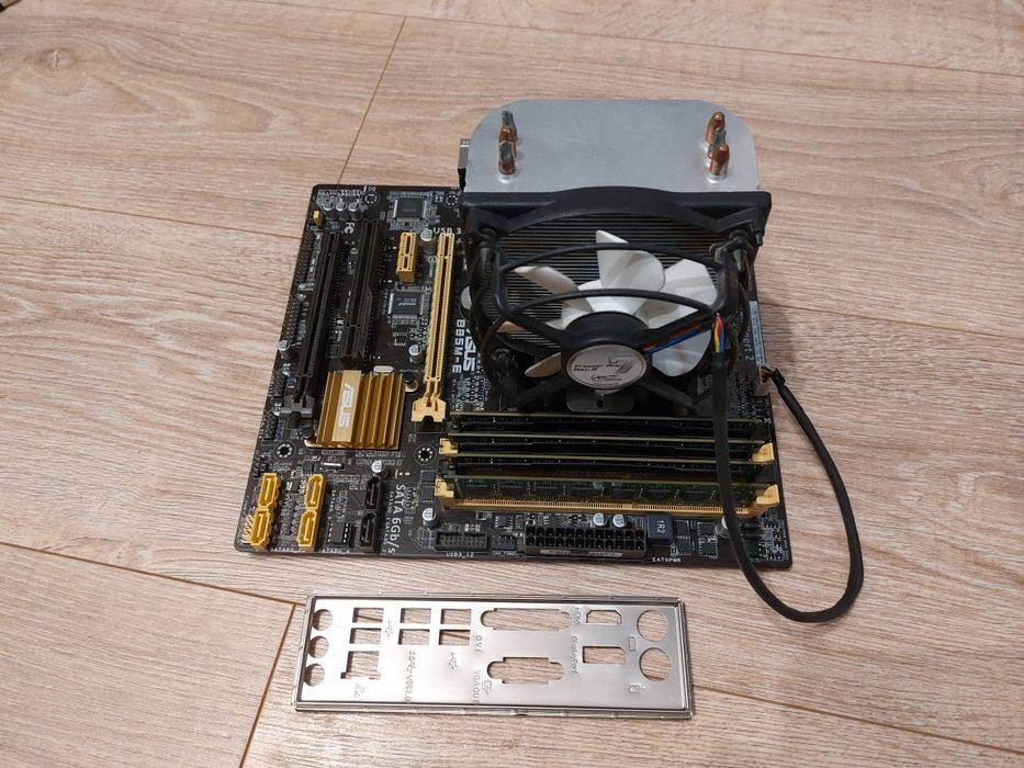 Zestaw płyta główna ASUS B85M-E + procesor Intel® Xeon® Processor E3-1220 v3 + 20GB RAM  ddr3  + chłodzenie
