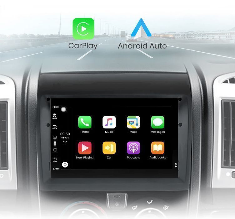 Fiat Ducato/Peugeot Boxer/Citroen Jumper – Radio Android 15 7" CarPlay Android Auto 2GB/32GB GPS Nawigacja Stacja Multimedialna WiFi Bluetooth PL