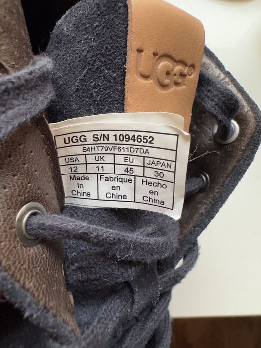 UGG skórzane sneakersy męskie – granatowe, EU 45