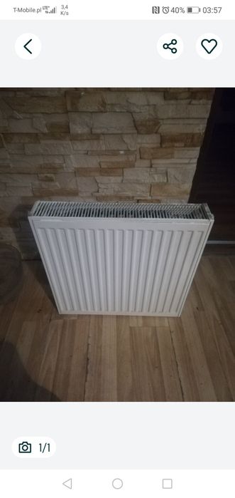 Nowy w pozostałości grzejnik